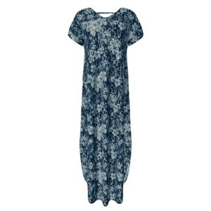 Blue Floral Maxi Dress